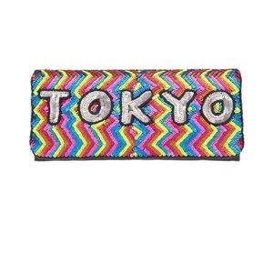From St Xavier Tokyo Sequin Convertible Clutch, Multi